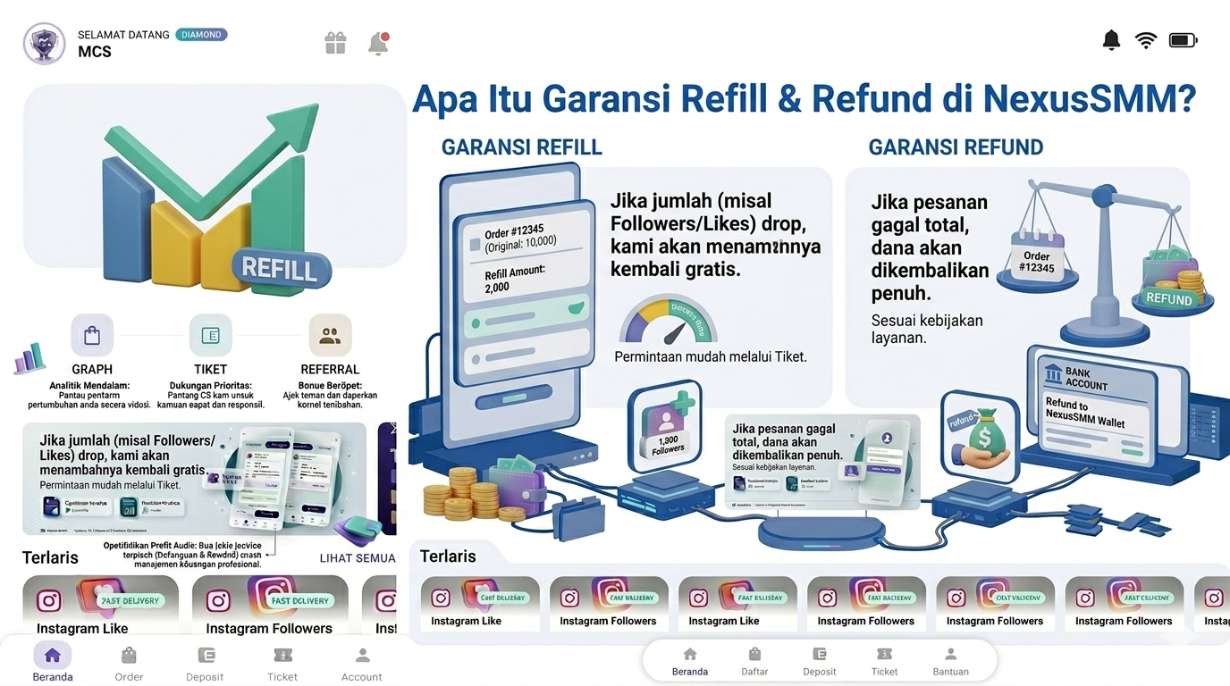 Apa Itu Garansi Refill & Refund di NexusSMM?