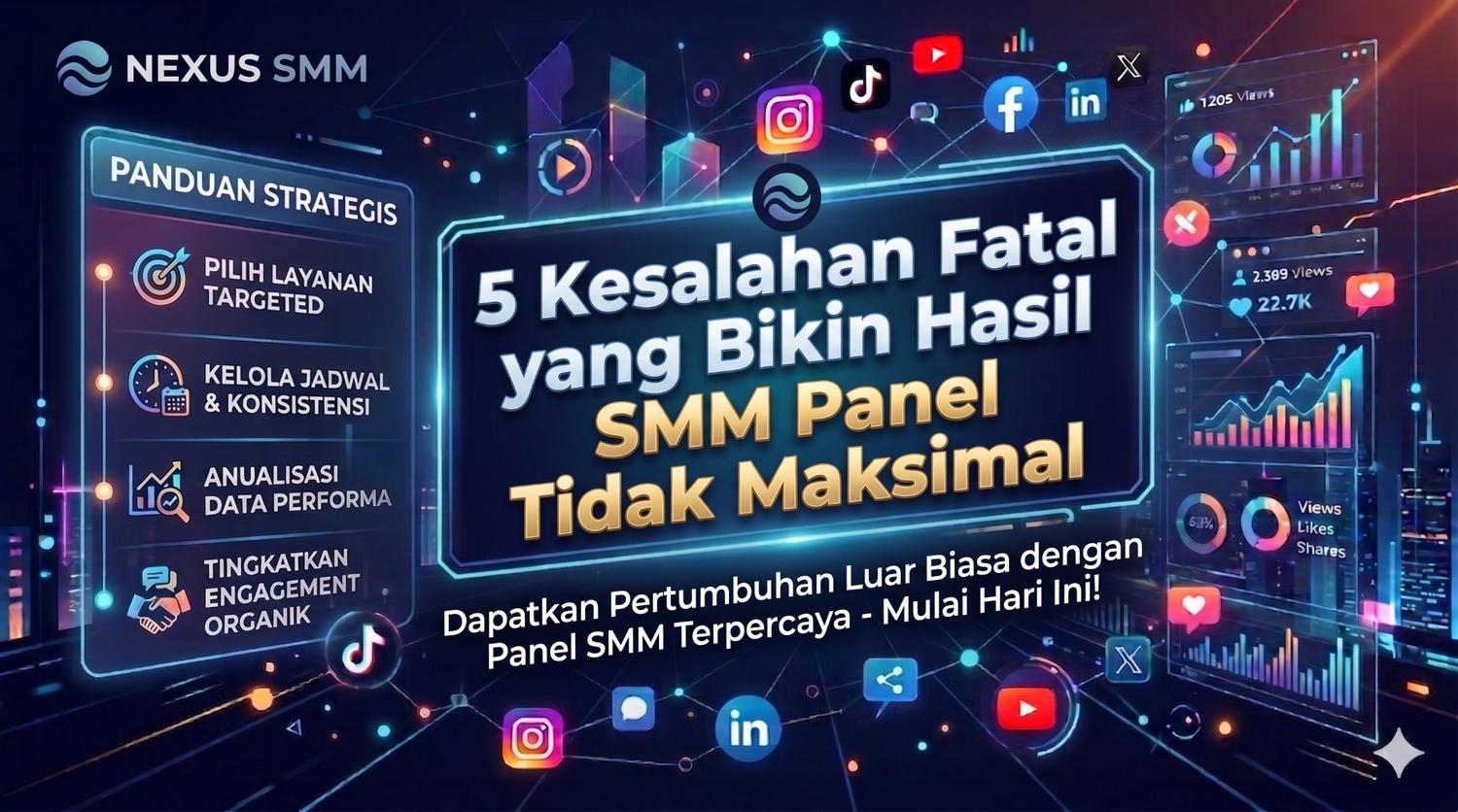 5 Kesalahan Fatal yang Bikin Hasil SMM Panel Tidak Maksimal